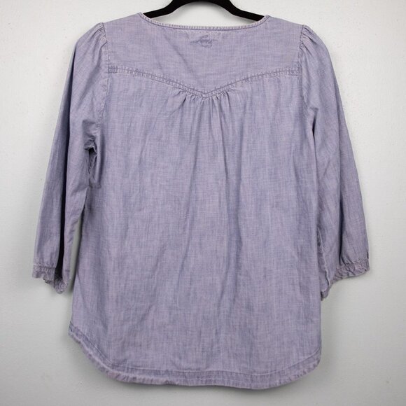 Levi's denim peasant tunic top-M - Picture 4 of 4